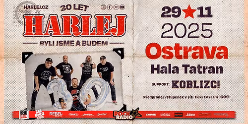 Harlej - Ostrava - Hala Tatran - Byli jsme a budem tour 30 let