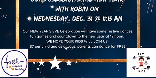 ZUMBA KIDS New Year's Eve Party