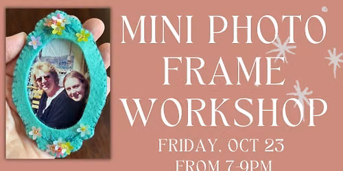 Mini Embroidered Photo Frame Workshop