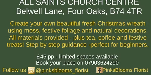 Christmas wreath-making workshop