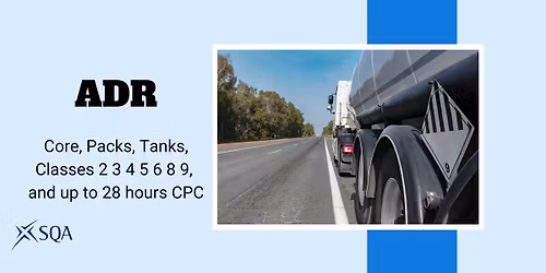 ADR Training (Initial or Refresher) including up to 28 hours Driver CPC