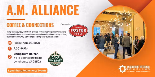 AM Alliance Coffee & Connections presented by Foster Fuels