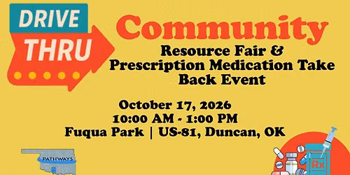 Drive Thru Community Resource Fair & Prescription Medication Take Back Event