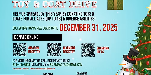 R.I.S.E IMPACT PACK SLEIGH ANNUAL TOY DRIVE