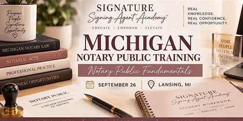 Michigan Notary Public Training | Notary Fundamentals \u2013 Lansing