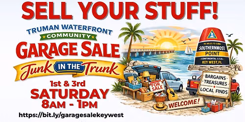 Truman Waterfront Community Garage Sale "Junk in the Trunk"