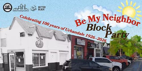 Be My Neighbor Block Party in Urbandale in Southeast Dallas