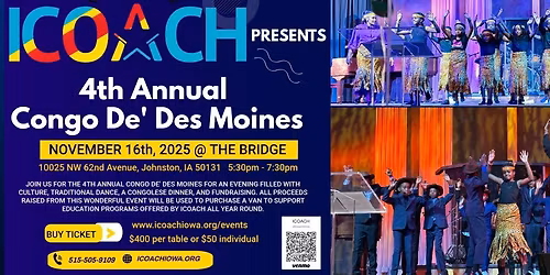 4th Annual Congo De' Des Moines