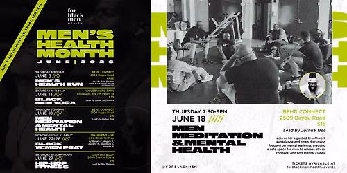 Men, Meditation & Mental Health