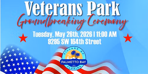 Groundbreaking Ceremony for Veterans Park