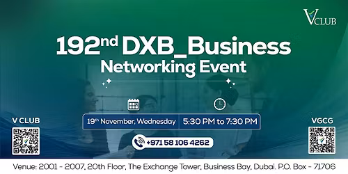 192nd  DXB_ Business Networking Meetup