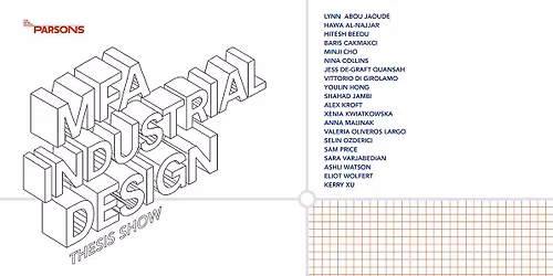PARSONS INDUSTRIAL DESIGN MFA THESIS EXHIBIT 2026