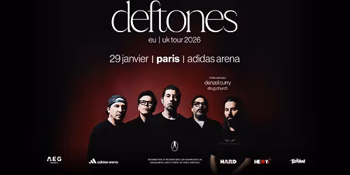 Deftones (complet) \u2022 adidas arena, Paris \u2022 29 janvier 2026