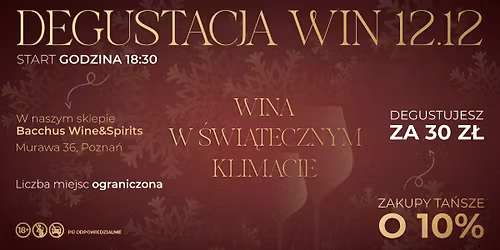 \u2744\ufe0f\u2728DEGUSTACJA WIN - Wina w \u015awi\u0105tecznym Klimacie\u2728\u2744\ufe0f