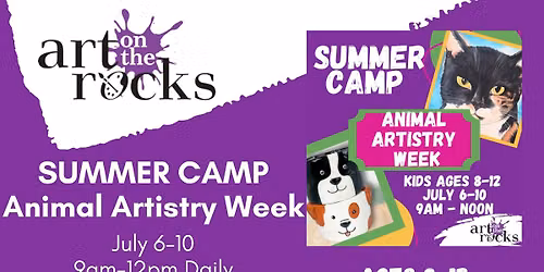 Animal Artistry Summer Camp! 7\/6-7\/10 9am-12pm ages 8-12