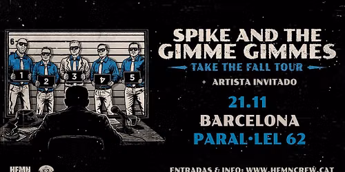 Spike and the Gimme Gimmes (21\/11\/2026) BARCELONA @ Paral\u00b7lel 62