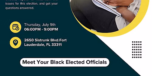 2026 Election Town Hall & Black Elected Officials Meet and Greet