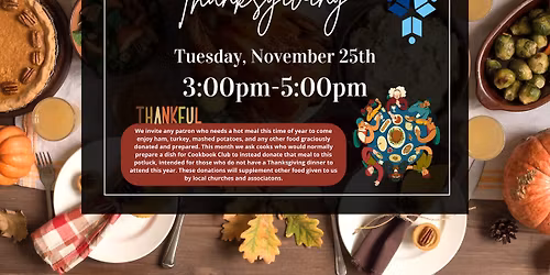 Free Thanksgiving Potluck Meal