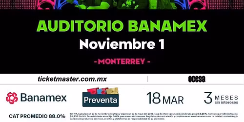 Panteon Rococo Monterrey Tickets