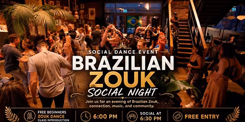 Brazilian Zouk night free intro to Zouk + dance party at the Riverside Market