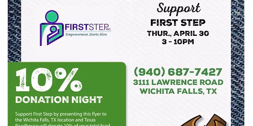 Dine In to Donate- First step INC