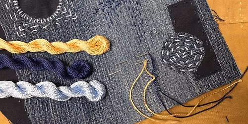 Slow Stitch Sunday Visible Mending Workshop with Lynsi