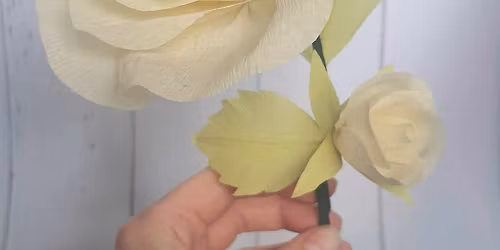 Crepe Roses Flower Making Workshop 