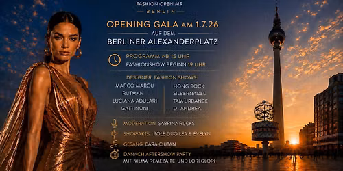 Fashion Open Air Berlin 2026 -Die Opening Gala