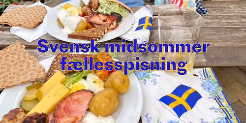 Svensk midsommer - f\u00e6llesspisning