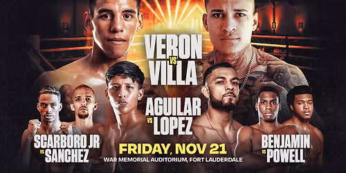 ProBox TV Contender Series | Veron vs Villa | Fri. November 21st