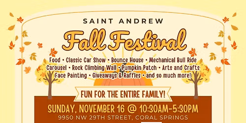 Saint Andrew Fall Festival.