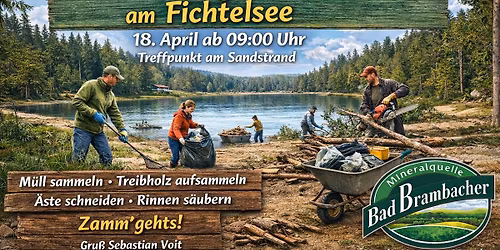 Aufr\u00e4umaktion am Fichtelsee 