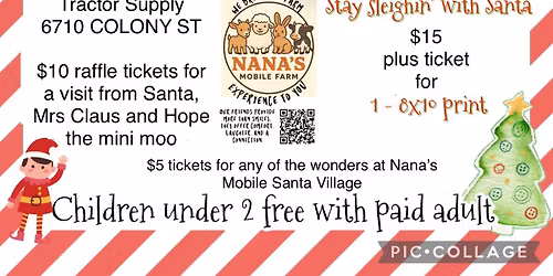 Nanas Mobile Farm presents Tractor supply Christmas fair