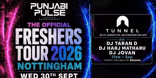 Punjabi Pulse Presents The Official Freshers Tour Nottingham \ud83d\udd25