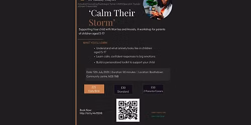 Managing your Child\u2019s Worries and Anxiety-Parent Workshop