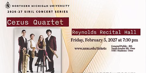 Siril Concert Series:  Cerus Quartet