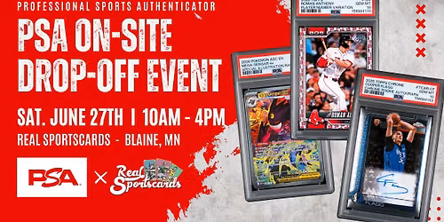 PSA Drop-Off Event at Real Sportscards Blaine