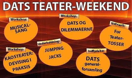 SP\u00c6NDENDE TEATERWEEKEND med \u00e5rsm\u00f8de, workshops, fest og generalforsamling \ud83c\udfad