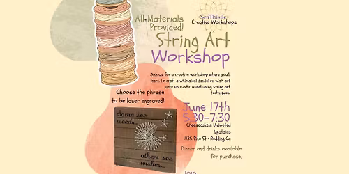 String Art Workshop; Dandelion wishes