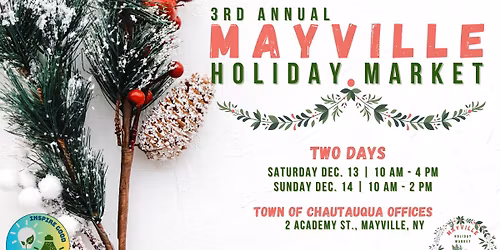 3rd Annual Mayville Holiday Market, Day 1
