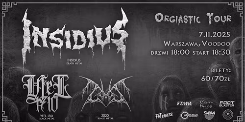 Insidius \/ Yfel1710 \/ 2020 - 7 XI 2025 - VooDoo, Warszawa