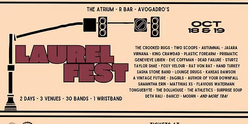 Laurel Fest - Atrium, R Bar, and Avos - 30 Bands