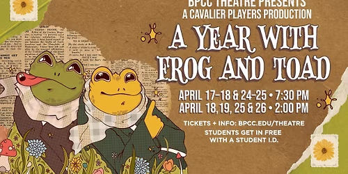 BPCC Theatre Presents Frog and Toad the Musical