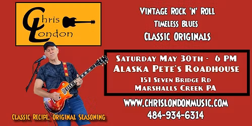 Chris London Solo Vintage Rock \u2019N\u2019 Roll & Classic Blues