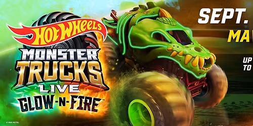 Parking Hot Wheels Monster Trucks(tm) Live Glow-N-Fire