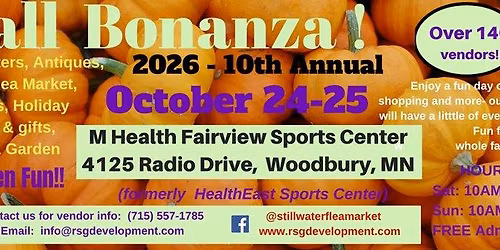 Fall Bonanza! Crafters, Vendors and more Show