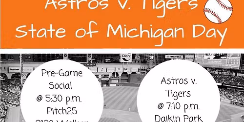 Astros vs. Tigers on 6\/16