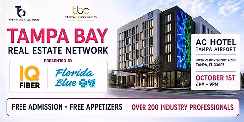 Tampa Bay Real Estate Networking Social (200+ Attendees) Free Admission