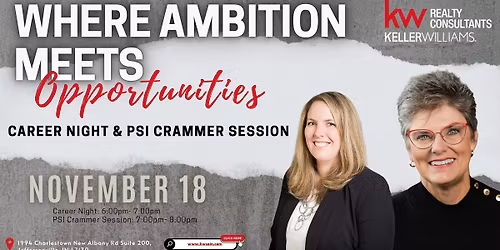 Where Ambition Meets Opportunities: Career Night & PSI Crammer Session