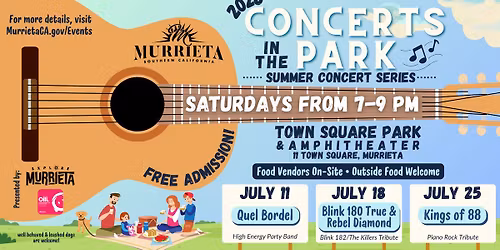 2026 Murrieta Summer Concert in the Park